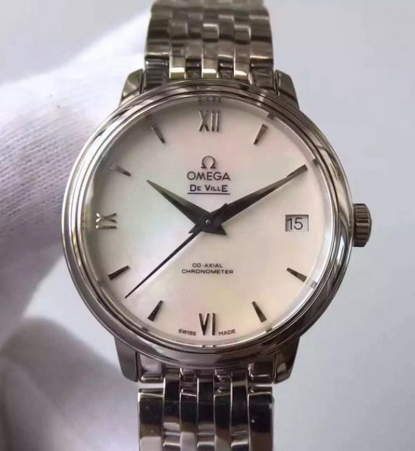 Omega MKF De Ville 33mm White Dial SS Bracelet A2824