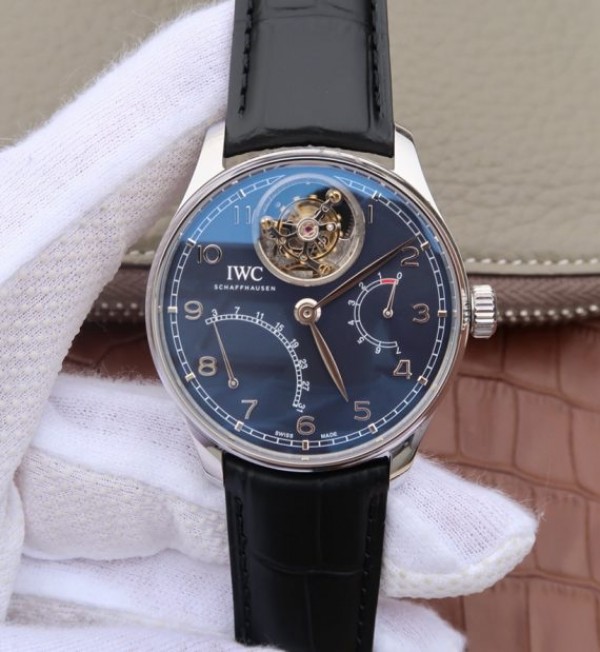 IWC AZ Portuguese Tourbillon IW5046 Blue Dial