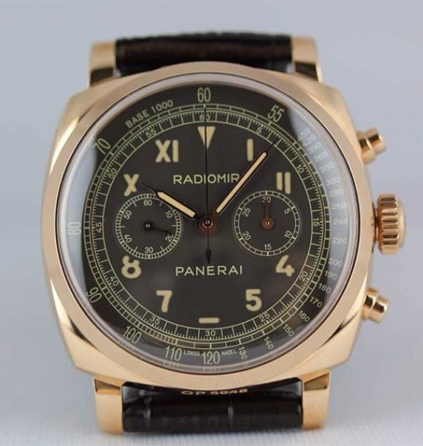 Panerai XF PAM519 Leather Strap Manual Winding Chrono