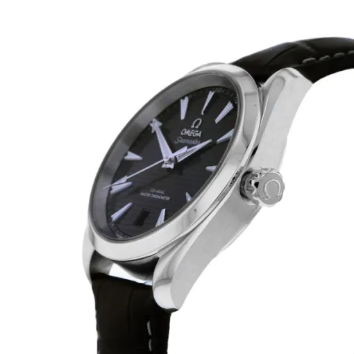 Omega Seamaster Aqua Terra Men Automatic Black Leather Watch O22013382001001 - gallery