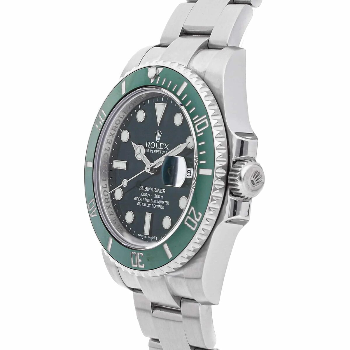 Superclone Rolex Submariner 40mm Green Dial 116610LV  Hulk - gallery