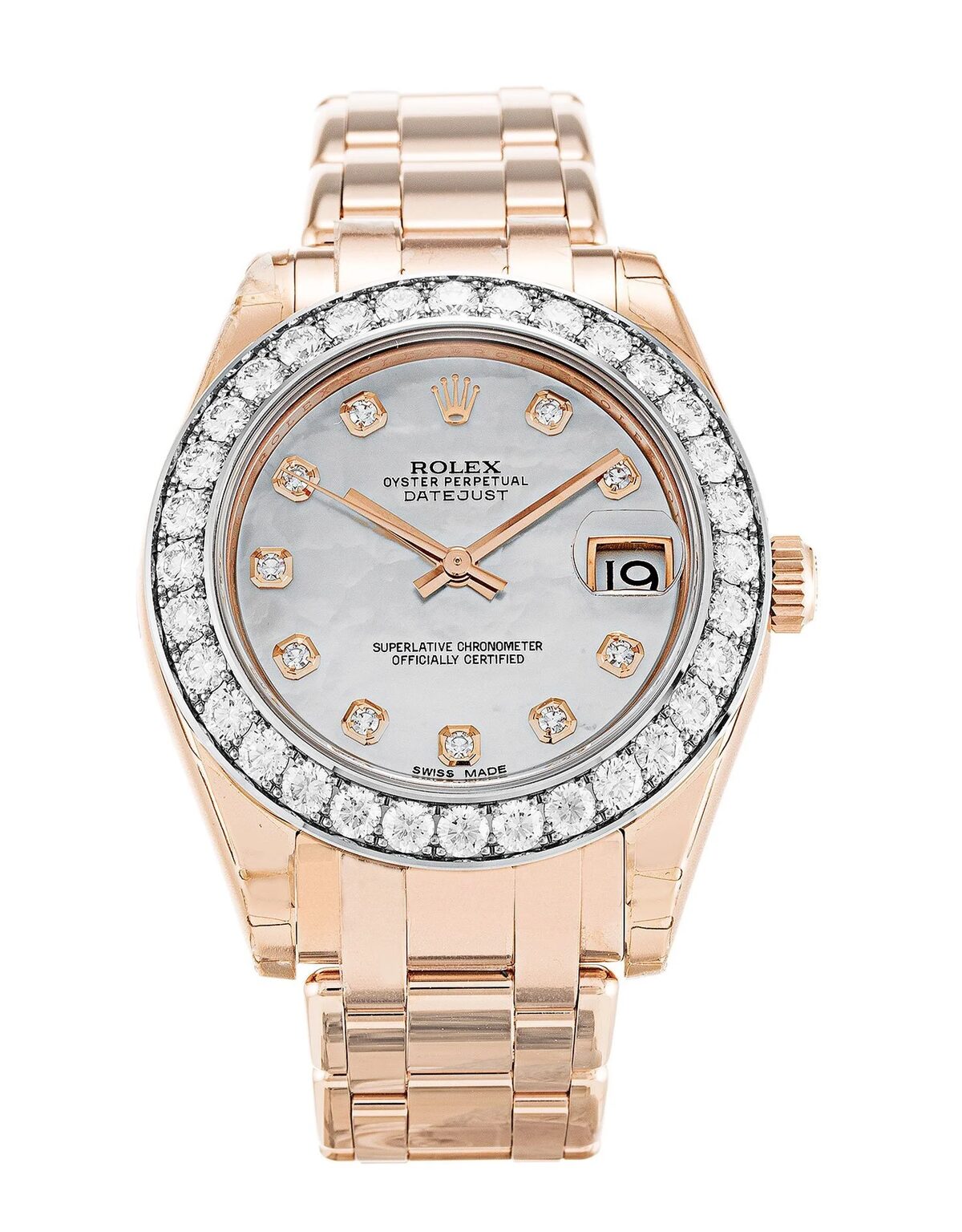Rolex Pearlmaster 34mm Mother of Pearl Dial 81285