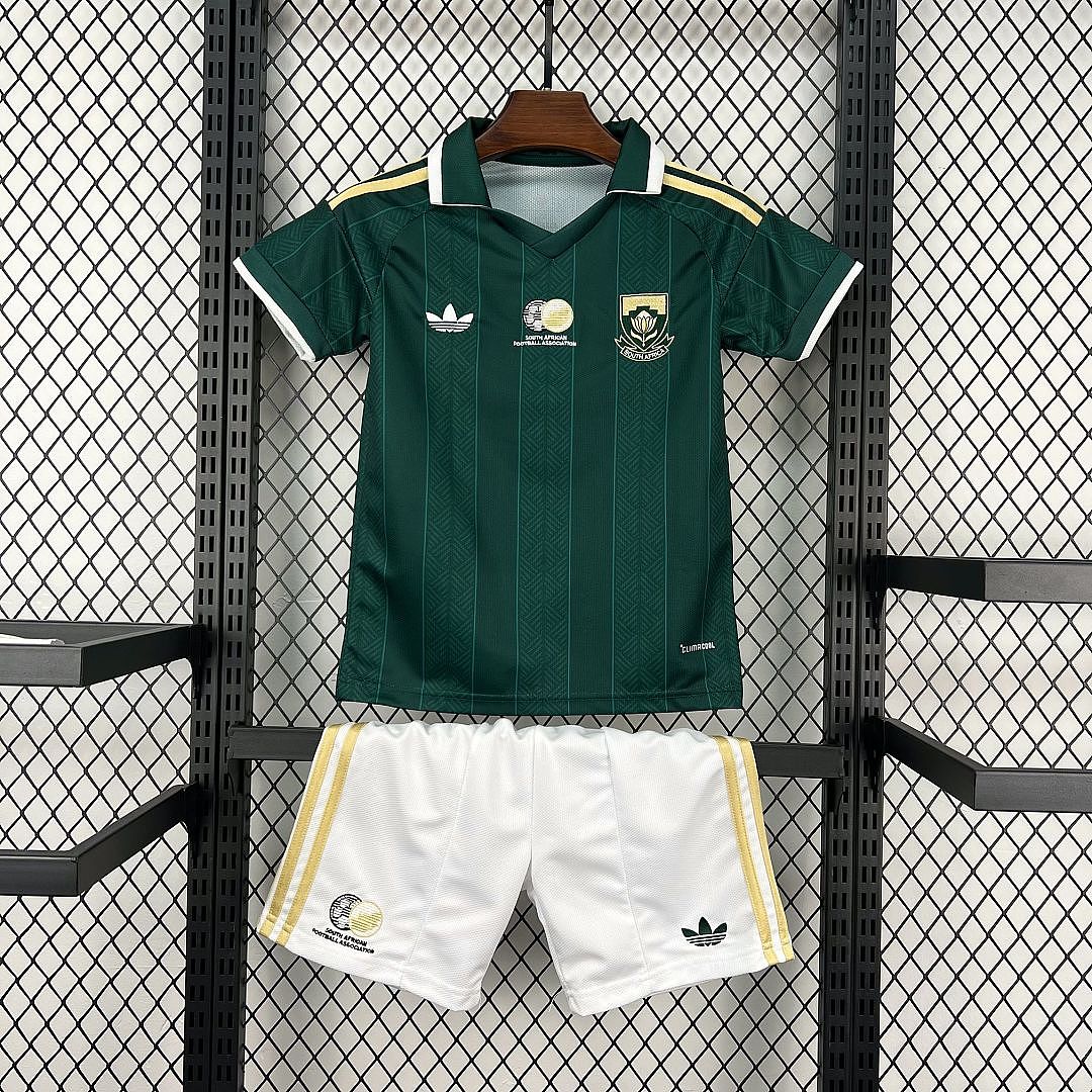 2026 South Africa Away World Cup Soccer Kids Kit Jersey+Shorts