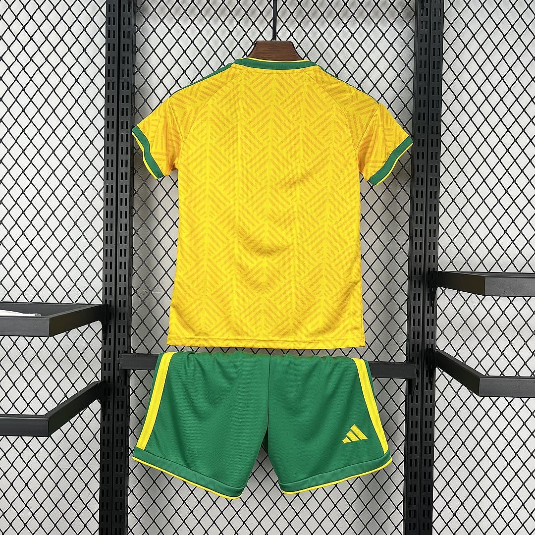 2026 South Africa Home World Cup Soccer Kids Kit Jersey+Shorts - view 7