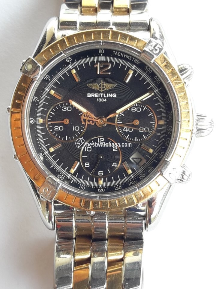 Breitling Chrono Cockpit Automatic Gold Steel D30012