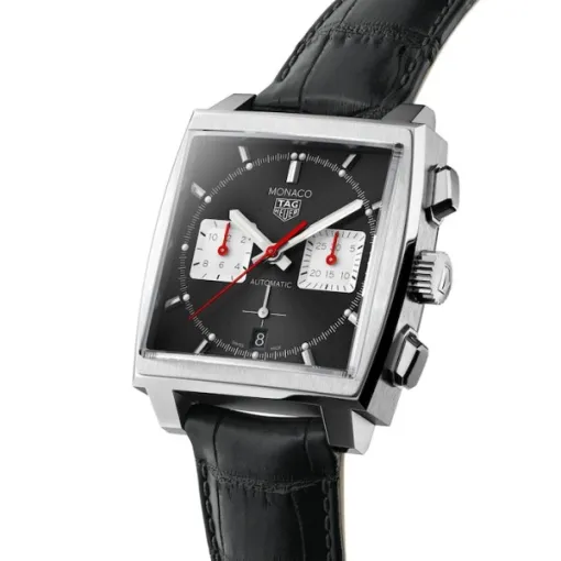 TAG Heuer Monaco Men Automatic Black Alligator Watch CBL2113.FC6177 - gallery