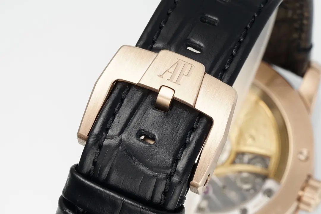watch Audemars Piguet CODE 11.59 Blue Dial Three-Hand Automatic Watch   Rose Gold and Stainless Steel, 41mm - gallery