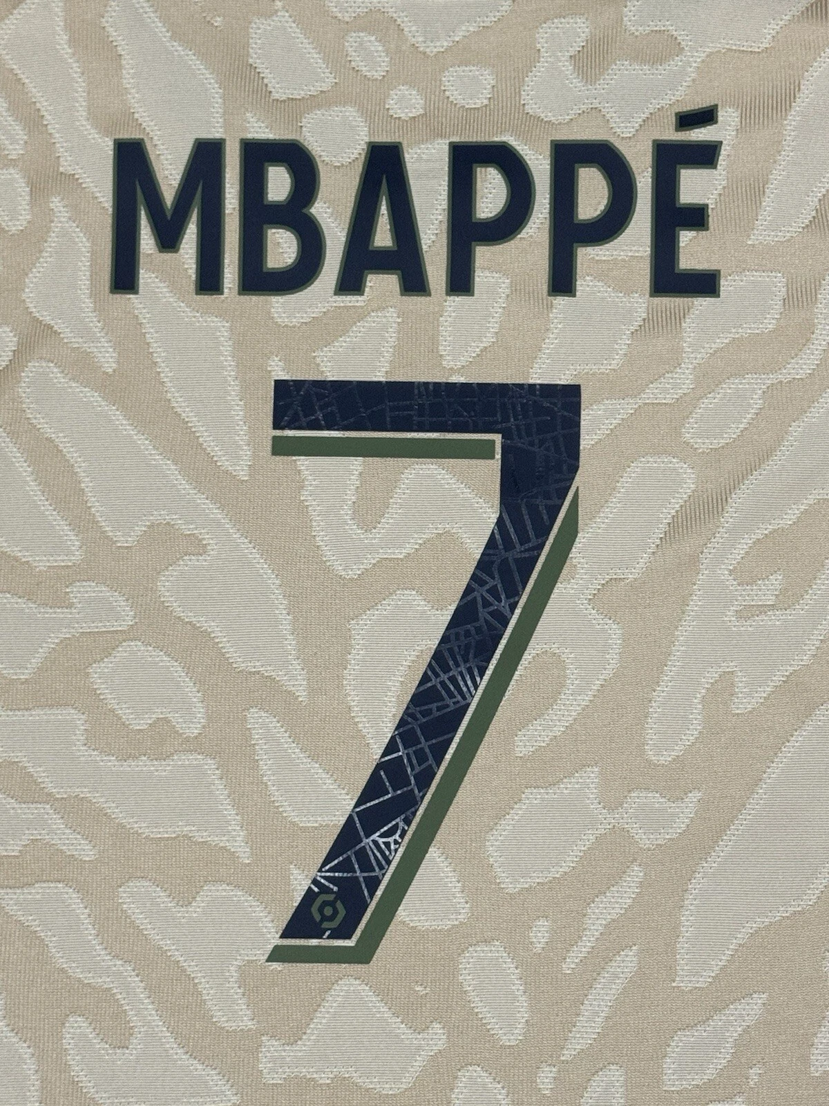 2023-24 PSG Paris Fourth Name Number Set #7 MBAPPE Ligue One Repro