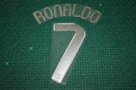 Manchester United 07/08 #7 RONALDO UEFA Chaimpons League HomeKit Nameset Printing