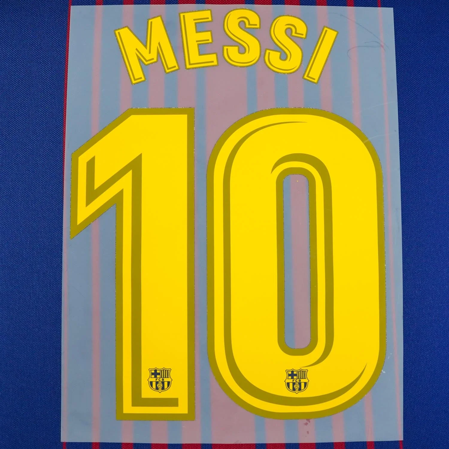 2017/18 FC Barcelona Home Name Set Messi #10