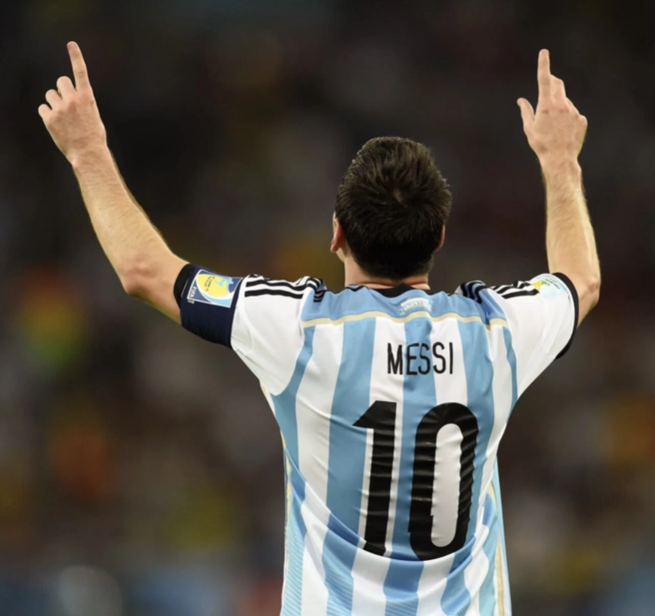 2012-13 Argentina Home Name Number Set #10 - view 3
