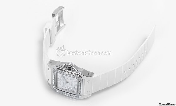 Cartier Santos 100 Womens watch Automatic White gold WM50460M - gallery