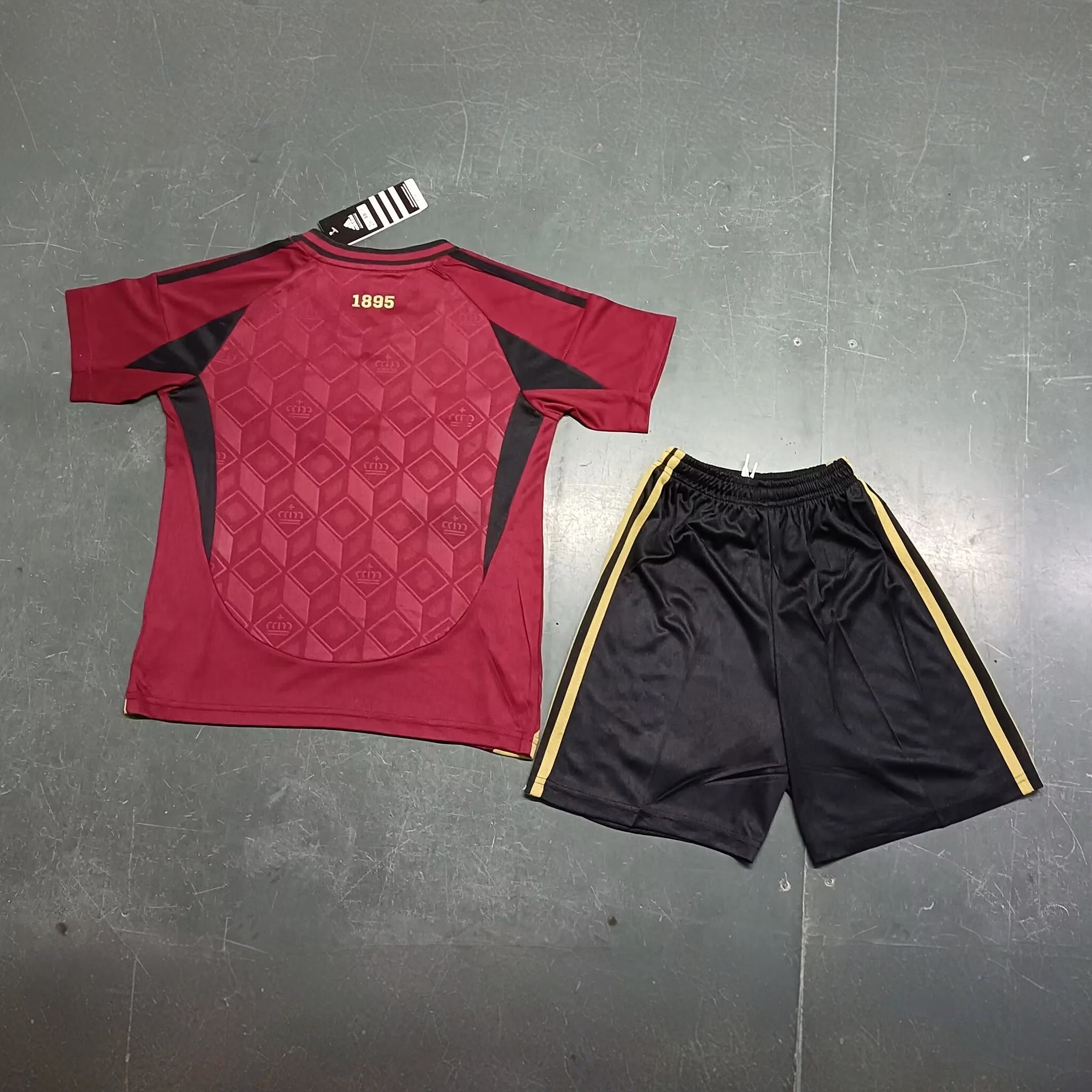 2024 Belgium Euro Cup Home Kids Kit Jersey+Shorts - view 3