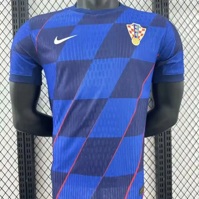 2024 Croatia Euro Cup Away Football Jersey Player Version