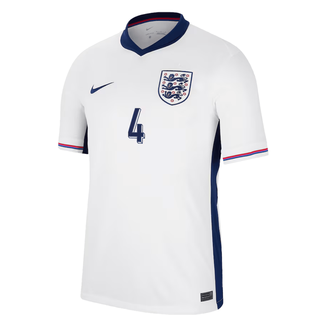 2024 England RICE #4 Euro Cup Home Jersey - view 3