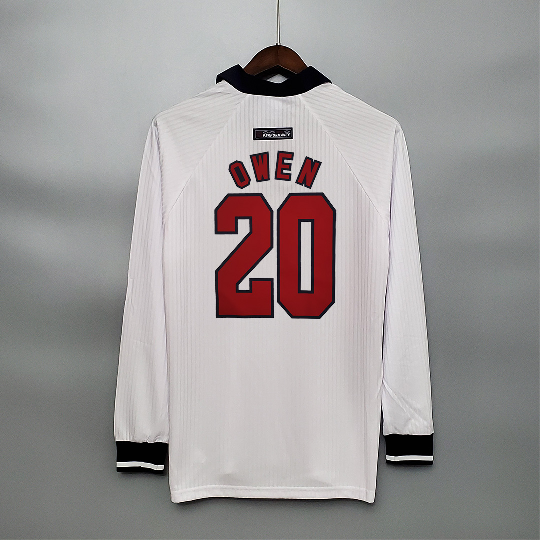 1998 England World Cup Home Retro Jersey Long Sleeve - view 11