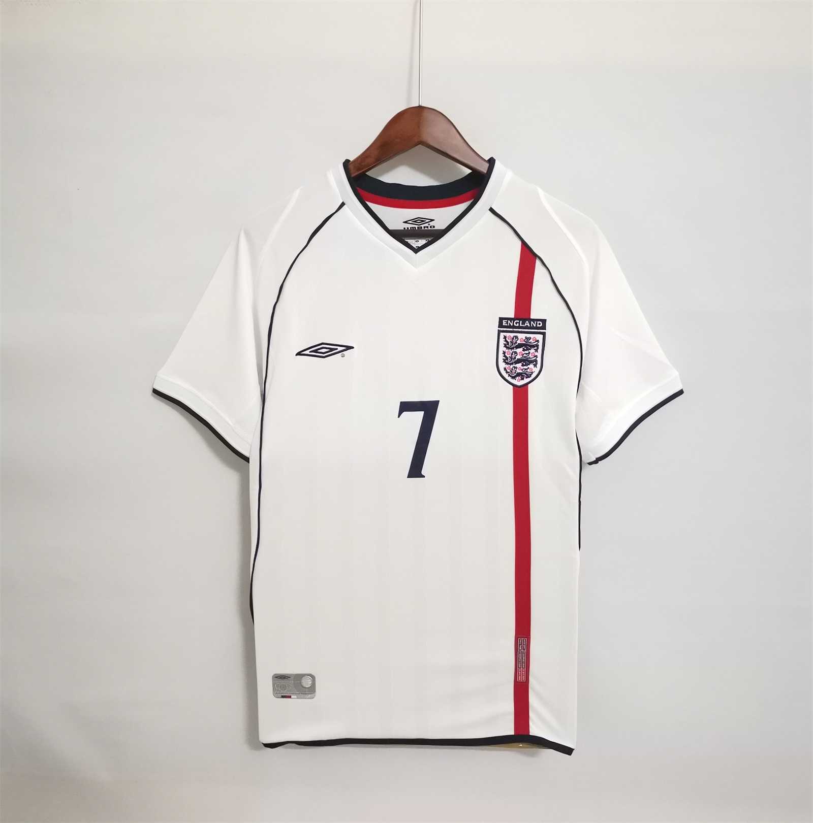 2002 England World Cup Home Retro Jersey - view 3