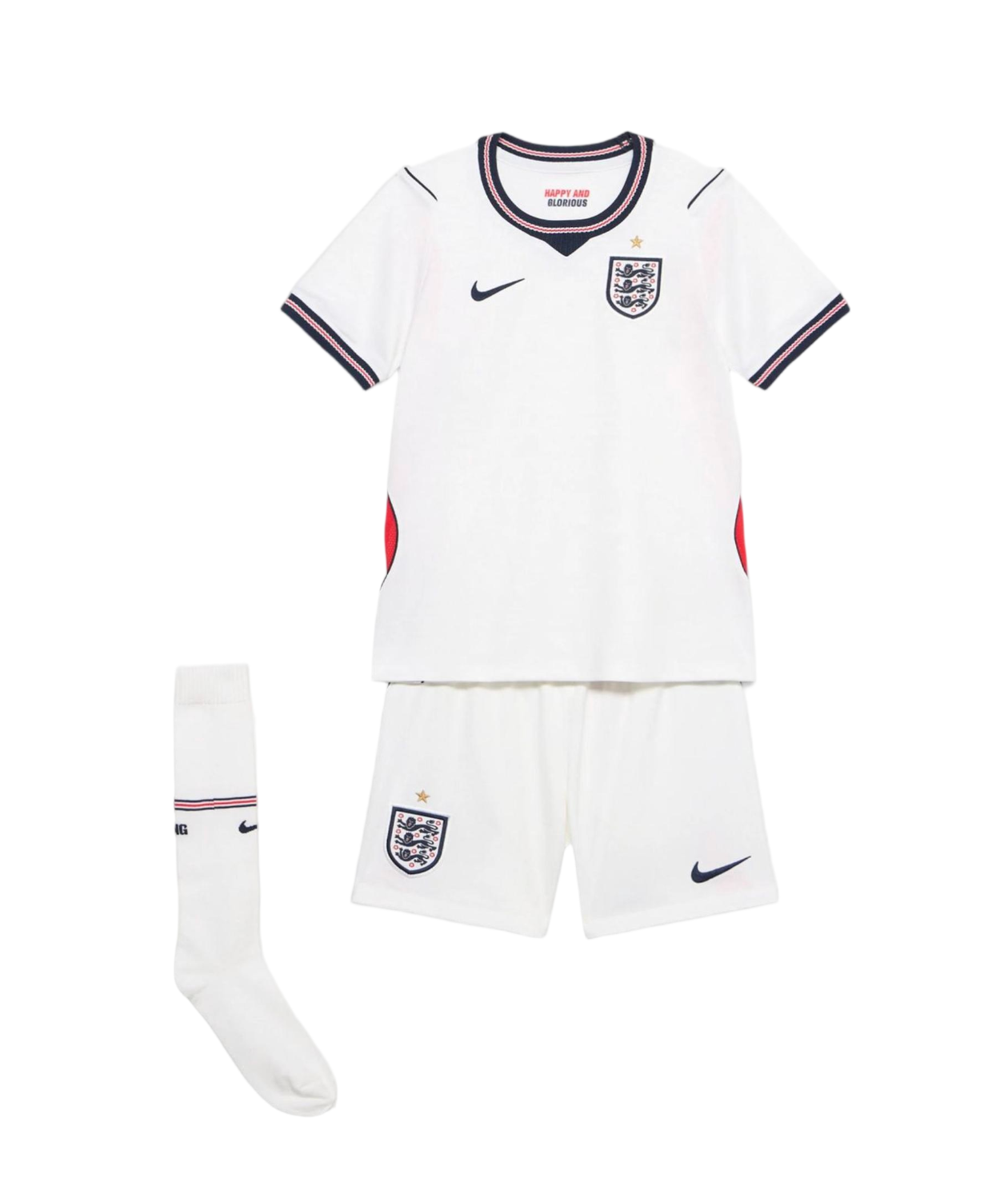 2026 England Home Wolrd Cup Soccer Kids Full Kit Jersey+Shorts+Socks
