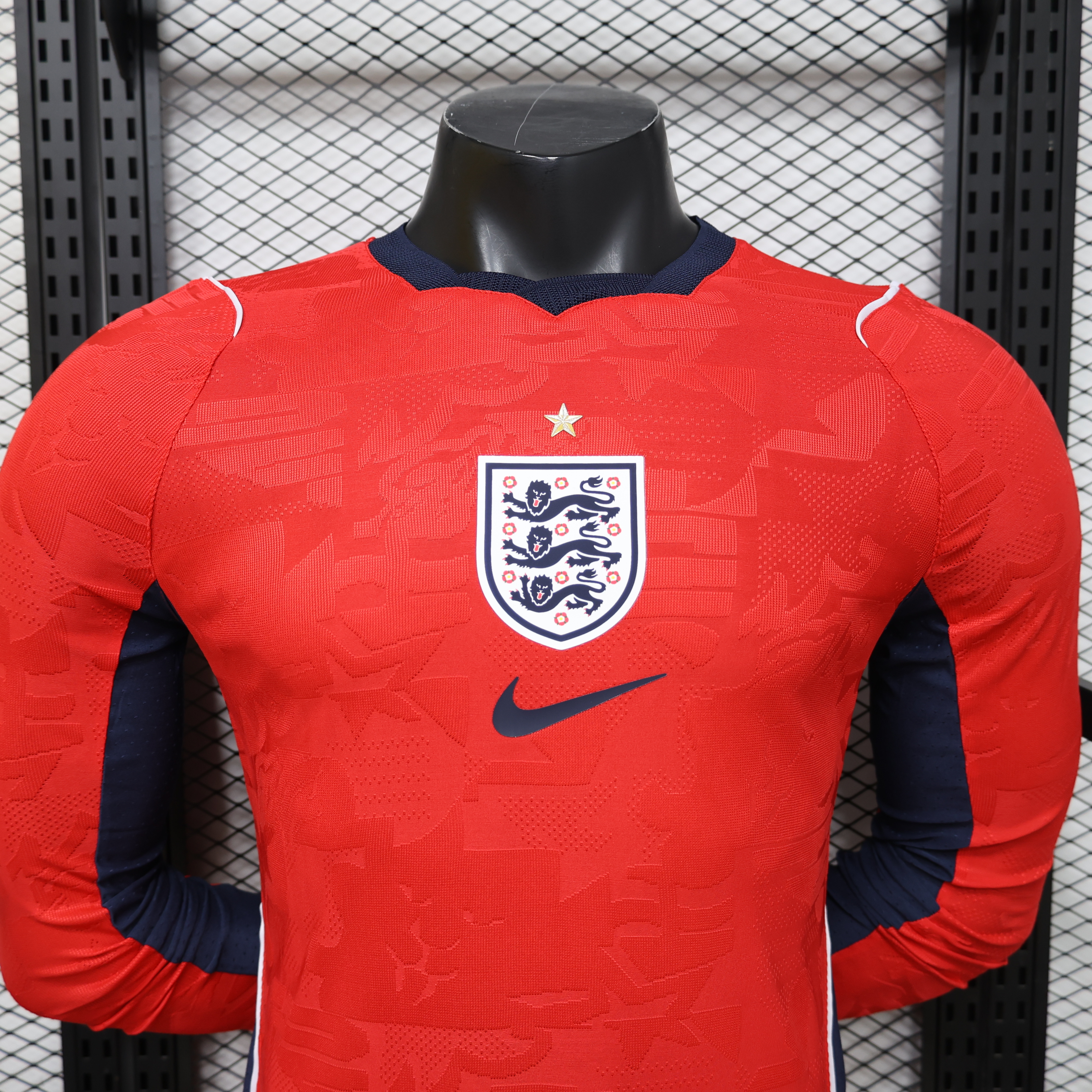 2026 England Away Word Cup Soccer Jersey Player Version Long Sleeve - view 3