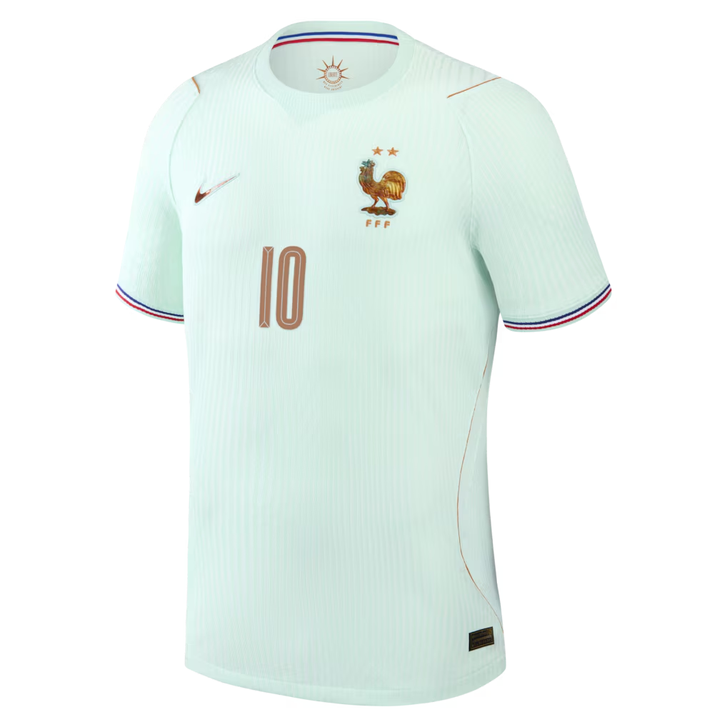 Kylian Mbappé France National Team Nike 2026 Away Match Authentic Jersey - Green - view 4