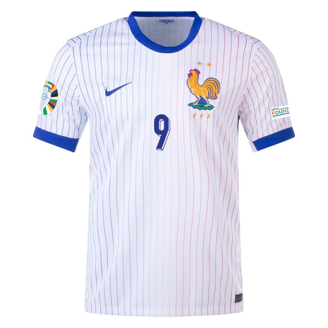 2024 France GIROUD #9 Euro Cup Away Jersey - view 3