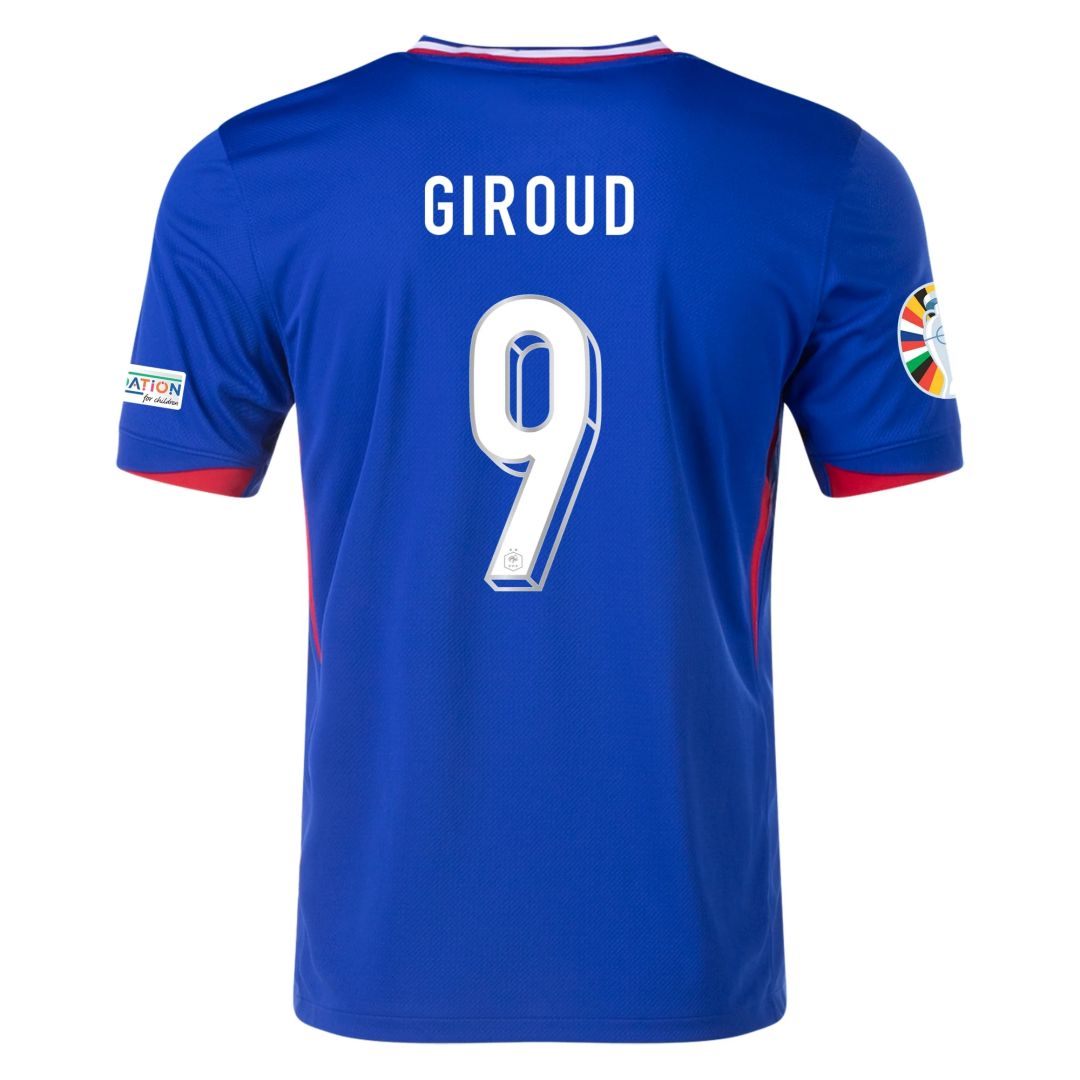 2024 France GIROUD #9 Euro Cup Home Jersey