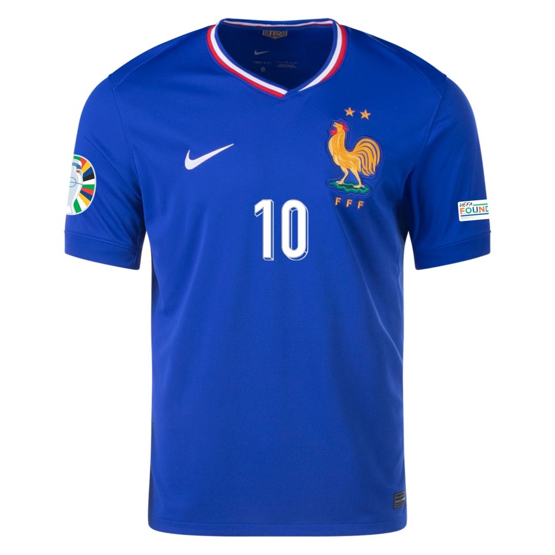 2024 France MBAPPE #10 Euro Cup Home Jersey - view 3
