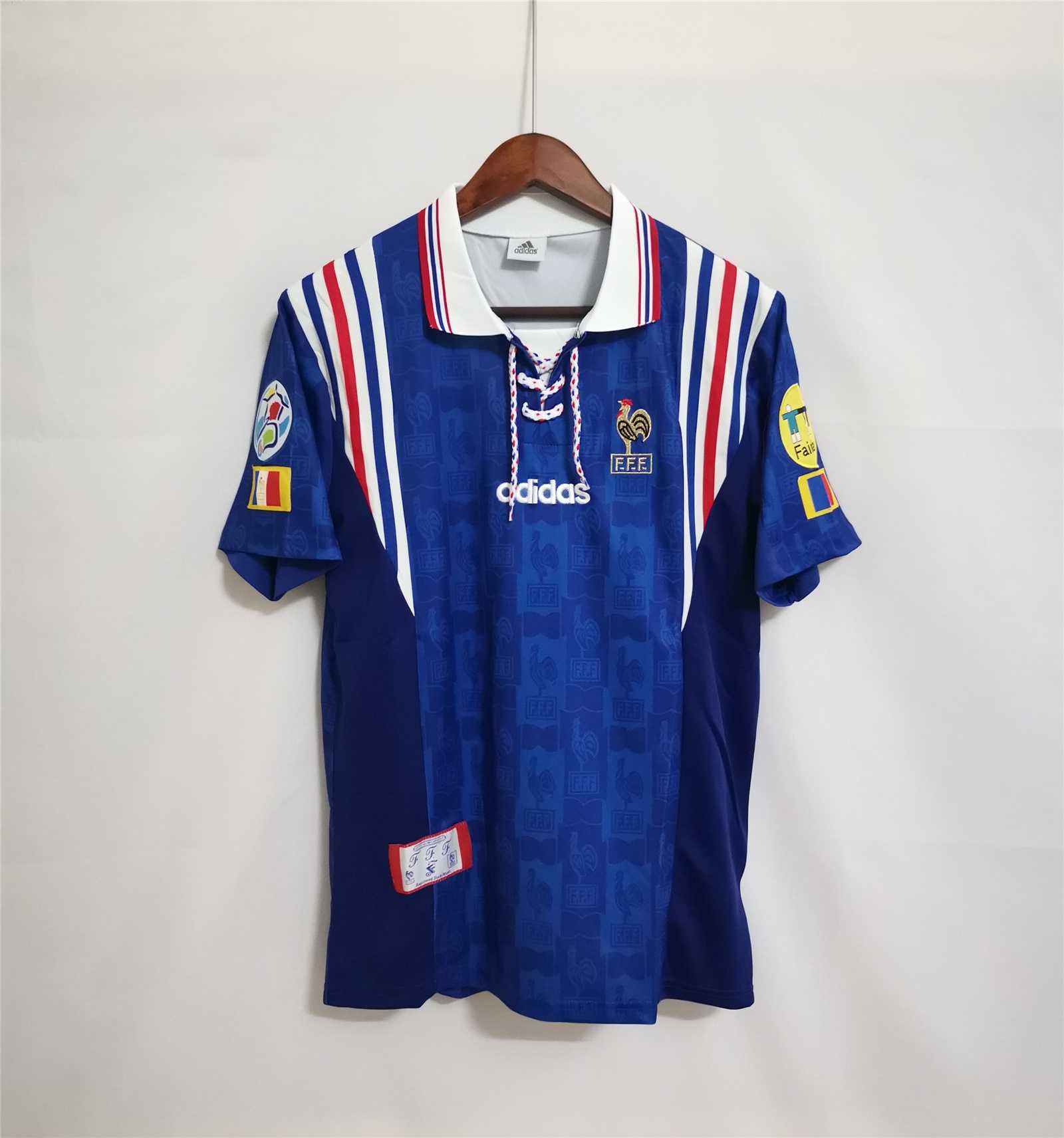 1996 France Euro Cup Home Retro Jersey