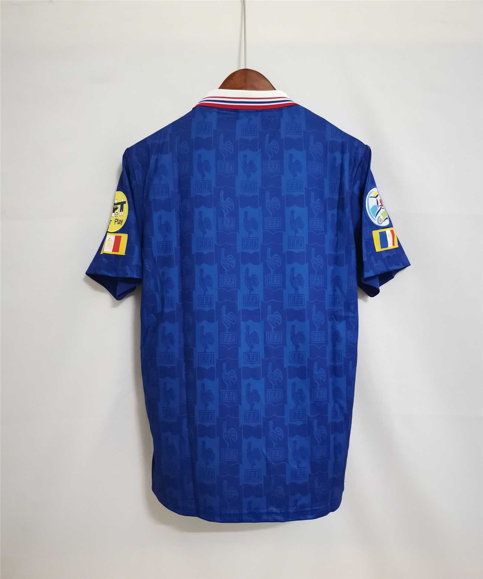 1996 France Euro Cup Home Retro Jersey - view 3