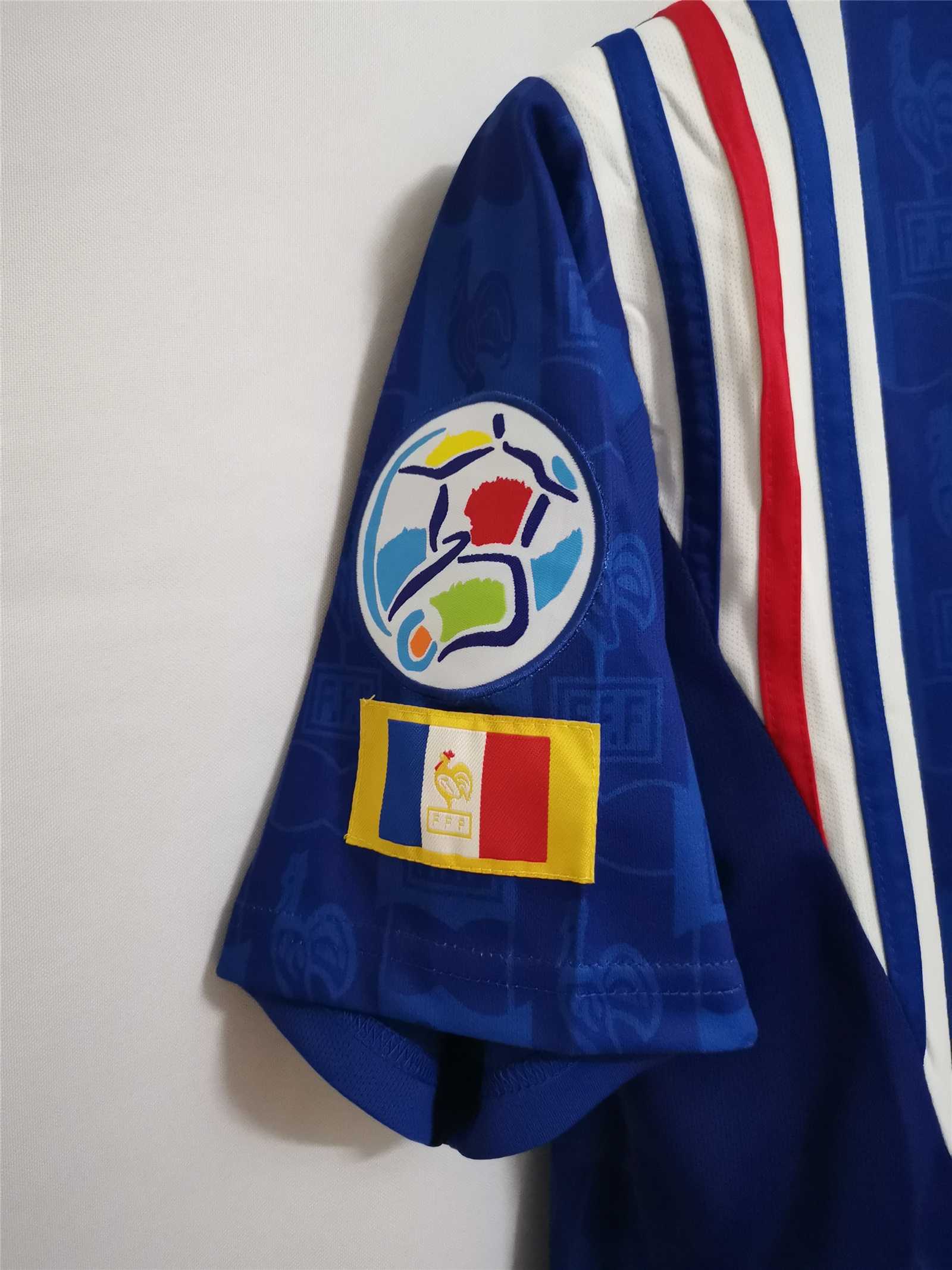 1996 France Euro Cup Home Retro Jersey - view 5