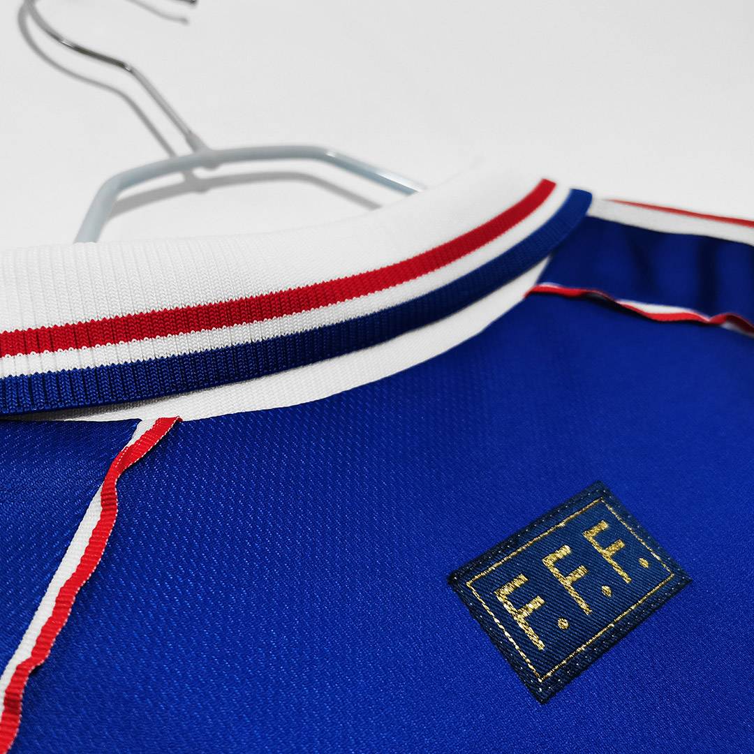 1998 France World Cup Home Retro Jersey Long Sleeve - view 13