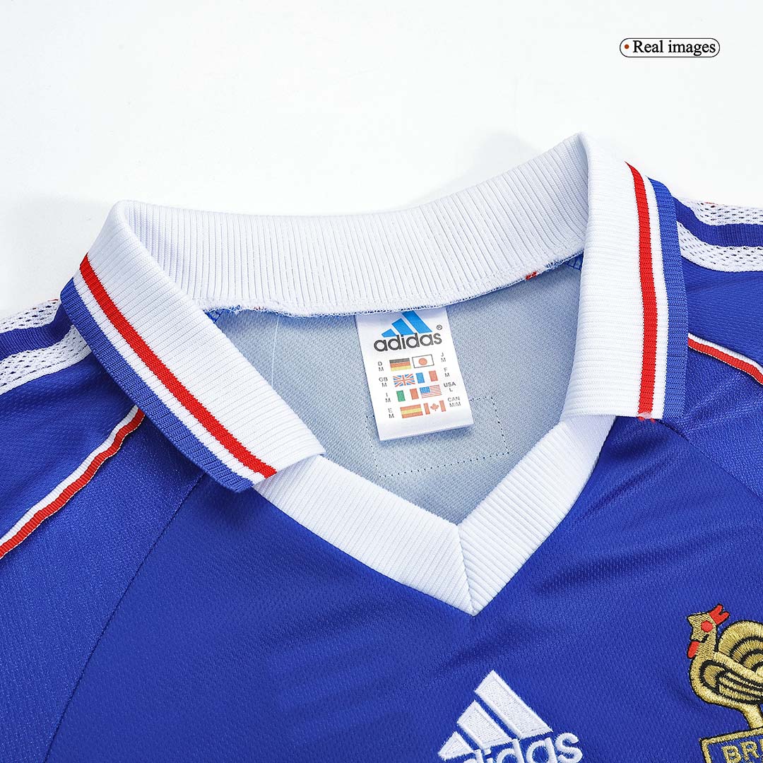 1998 France World Cup Home Retro Jersey Long Sleeve - view 14