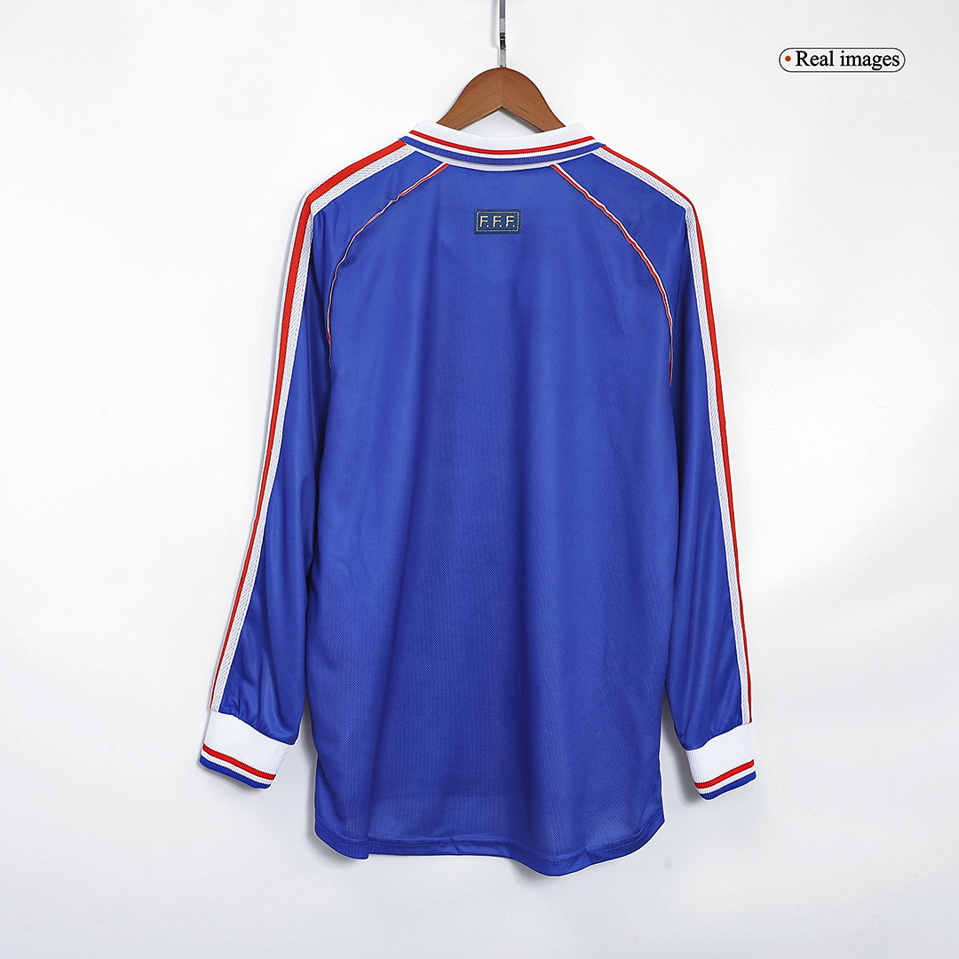1998 France World Cup Home Retro Jersey Long Sleeve - view 5