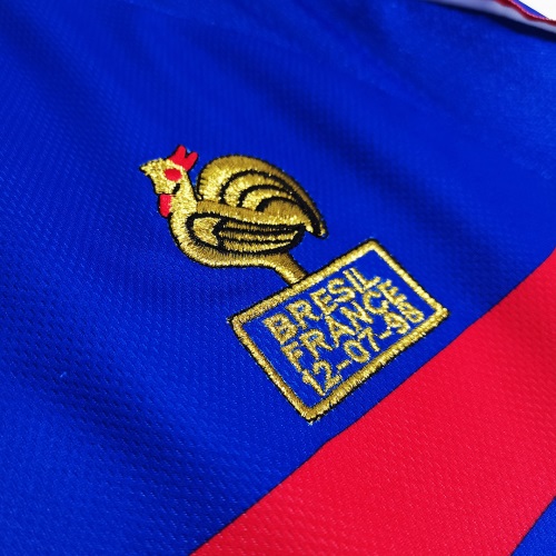 1998 France World Cup Home Retro Jersey Long Sleeve - view 8