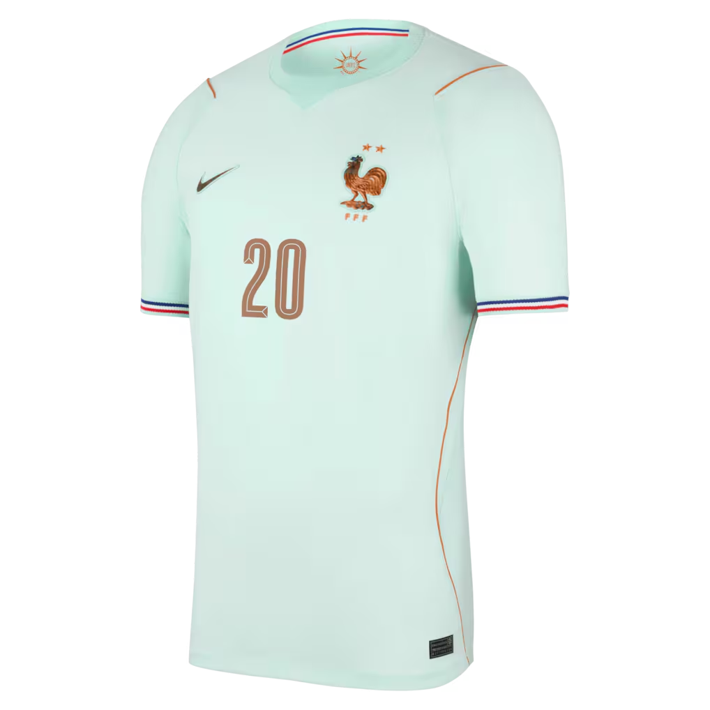 Maillot France Nike FFF Extérieur Stadium 26 avec flocage Doue 20 - view 3