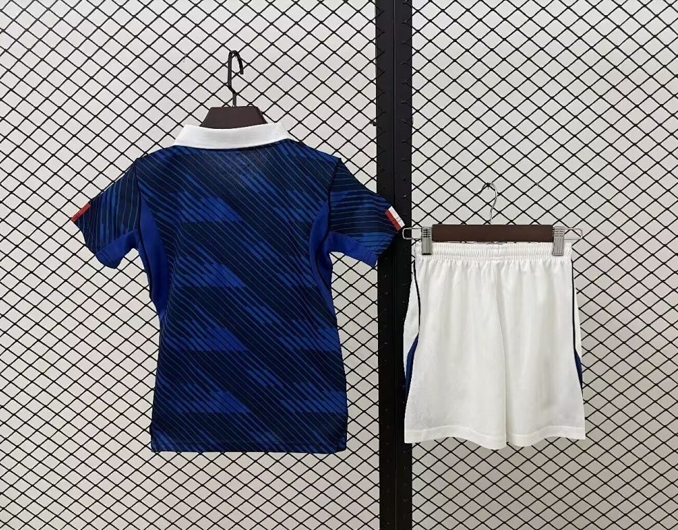 2026 France Home World Cup Soccer Kids Kit Jersey+Shorts - view 4