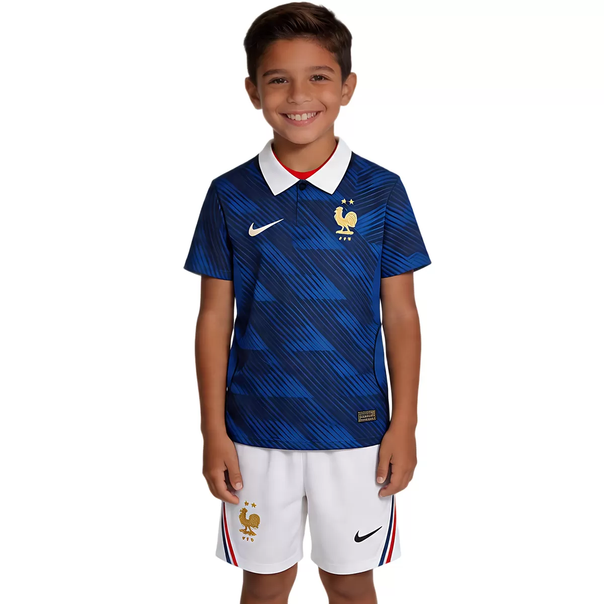 2026 France Home World Cup Soccer Kids Kit Jersey+Shorts - view 5