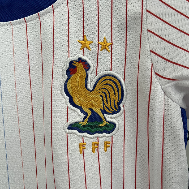 2024 France Euro Cup Away Kids Kit  Jersey+Shorts - view 6