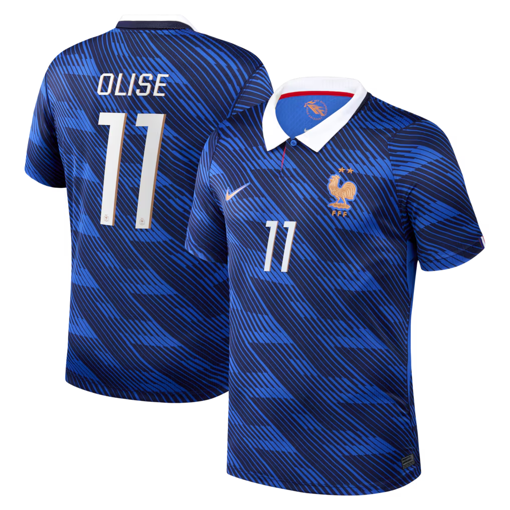 Maillot France Nike FFF Domicile Stadium 26 avec flocage Olise 11