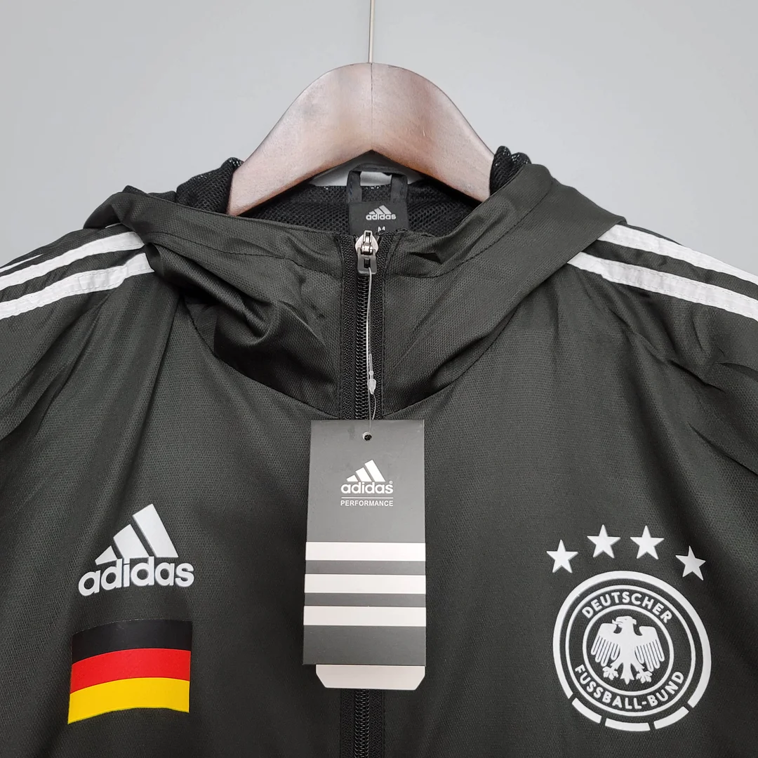 2021 Windbreaker Soccer Jersey Germany Black - view 3