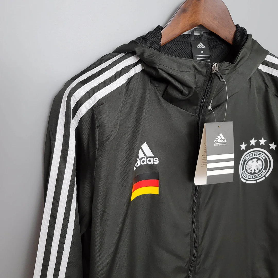 2021 Windbreaker Soccer Jersey Germany Black - view 9
