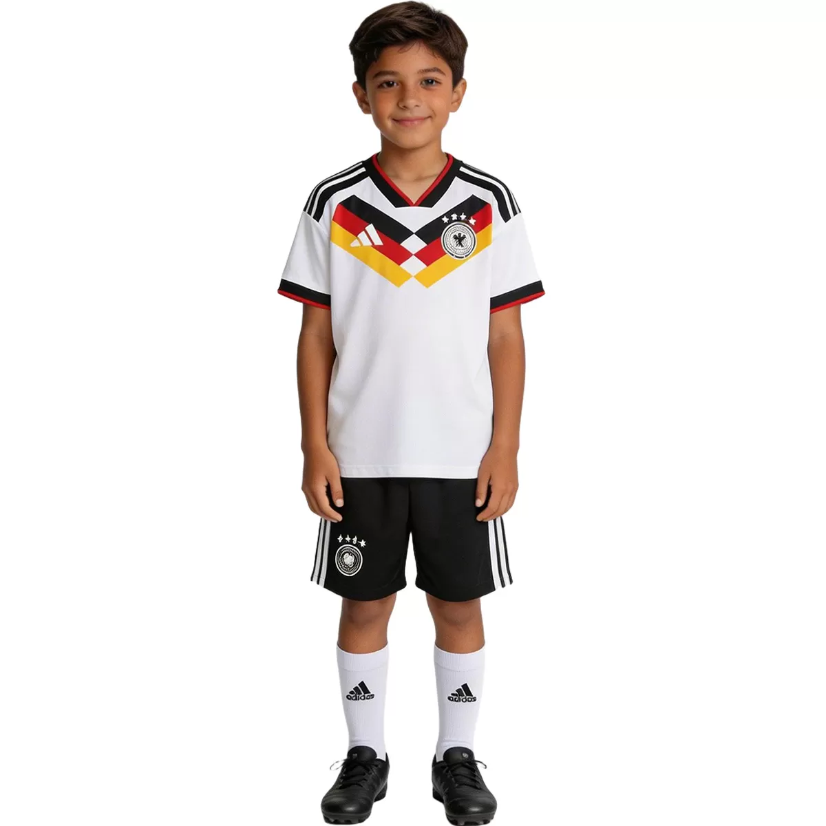 2026 Germany Home World Cup Soccer Kids Full Kit Jersey+Shorts+Socks - view 3