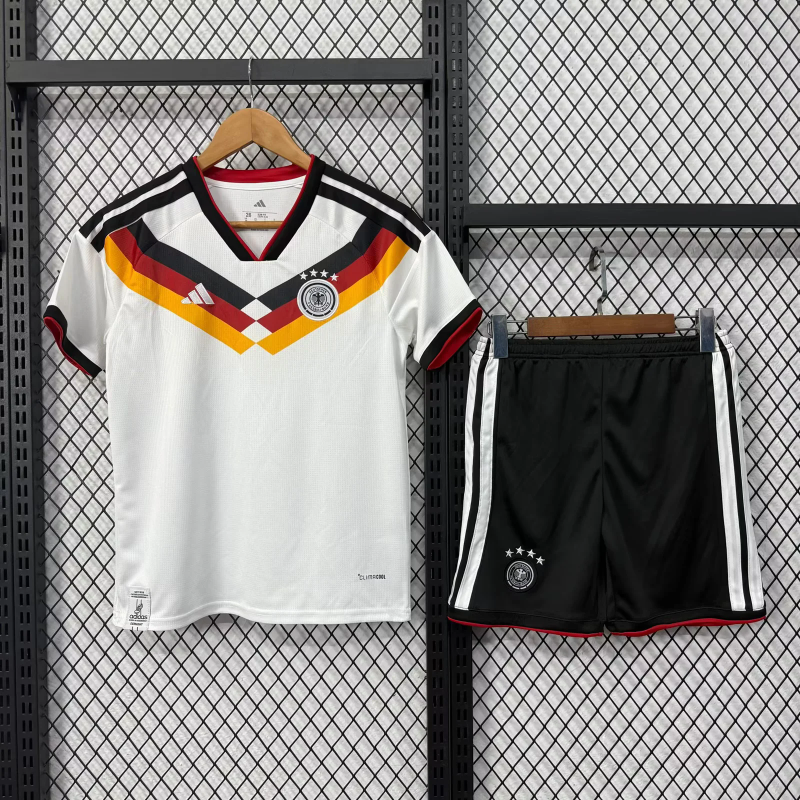 2026 Germany Home World Cup Soccer Kids Full Kit Jersey+Shorts+Socks - view 4