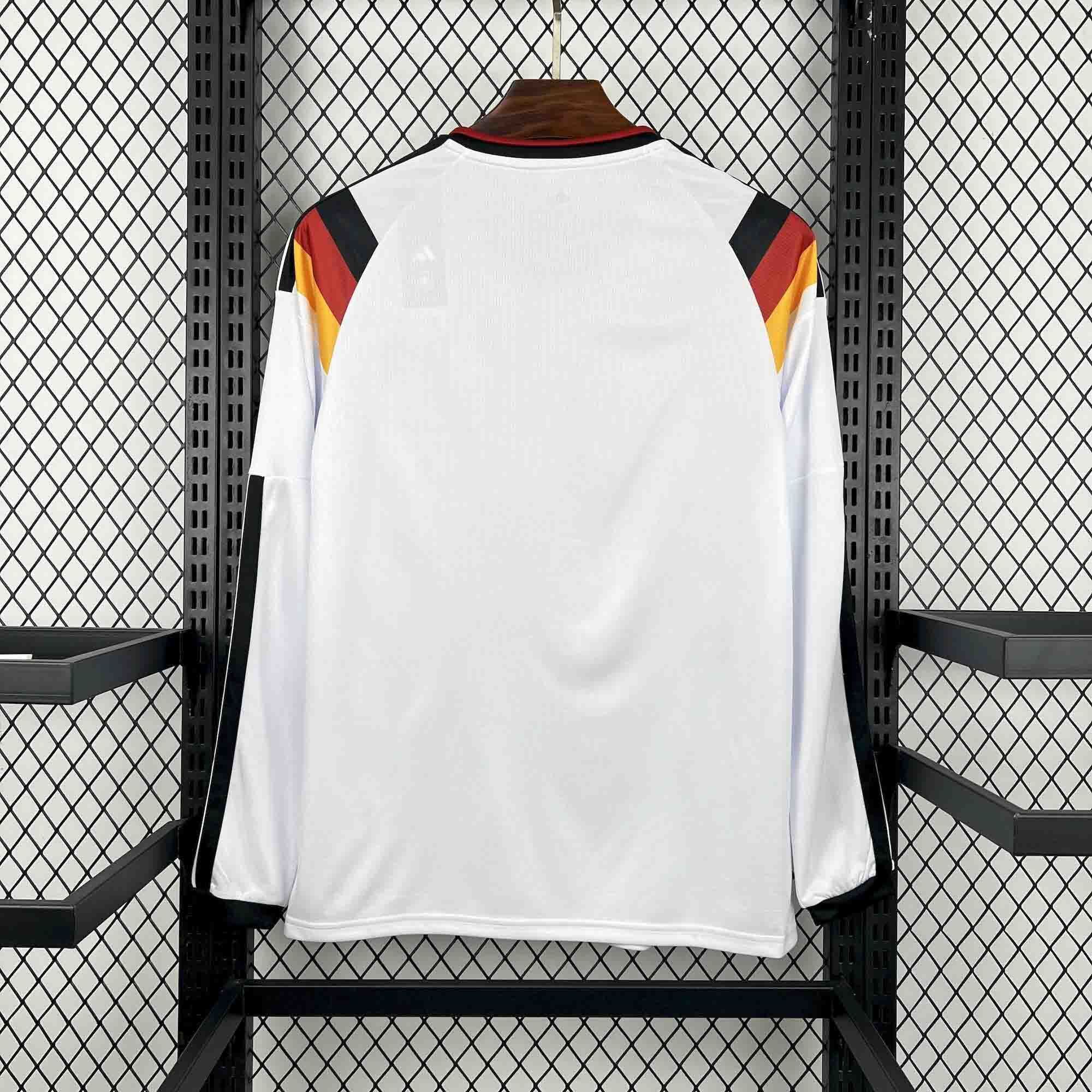 25-26 Germany Home Soccer Jersey Custom Shirt Long Sleeve - view 3