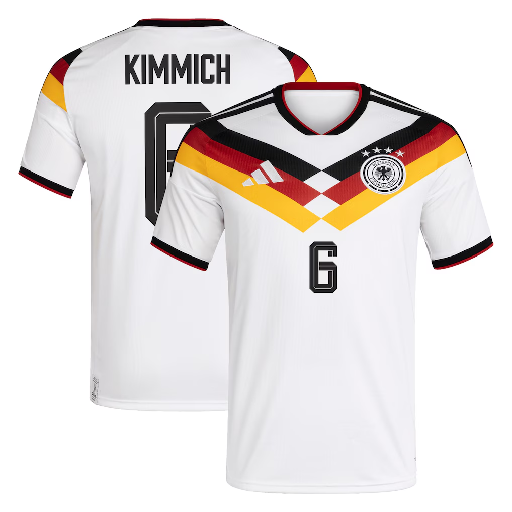 Germany National Team adidas Home Shirt 2026 with Kimmich 6 printing