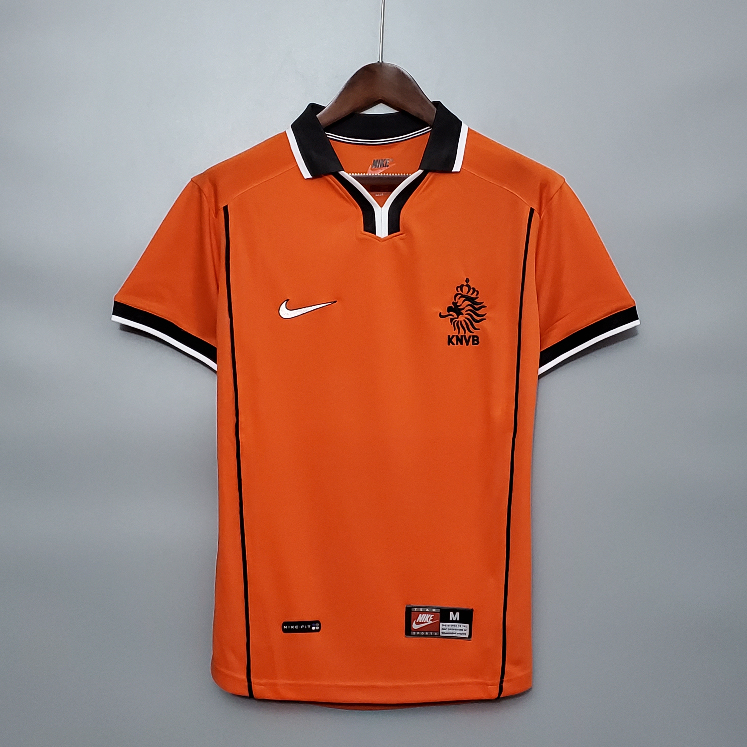 1998 Netherlands  Home World Cup Retro Jersey