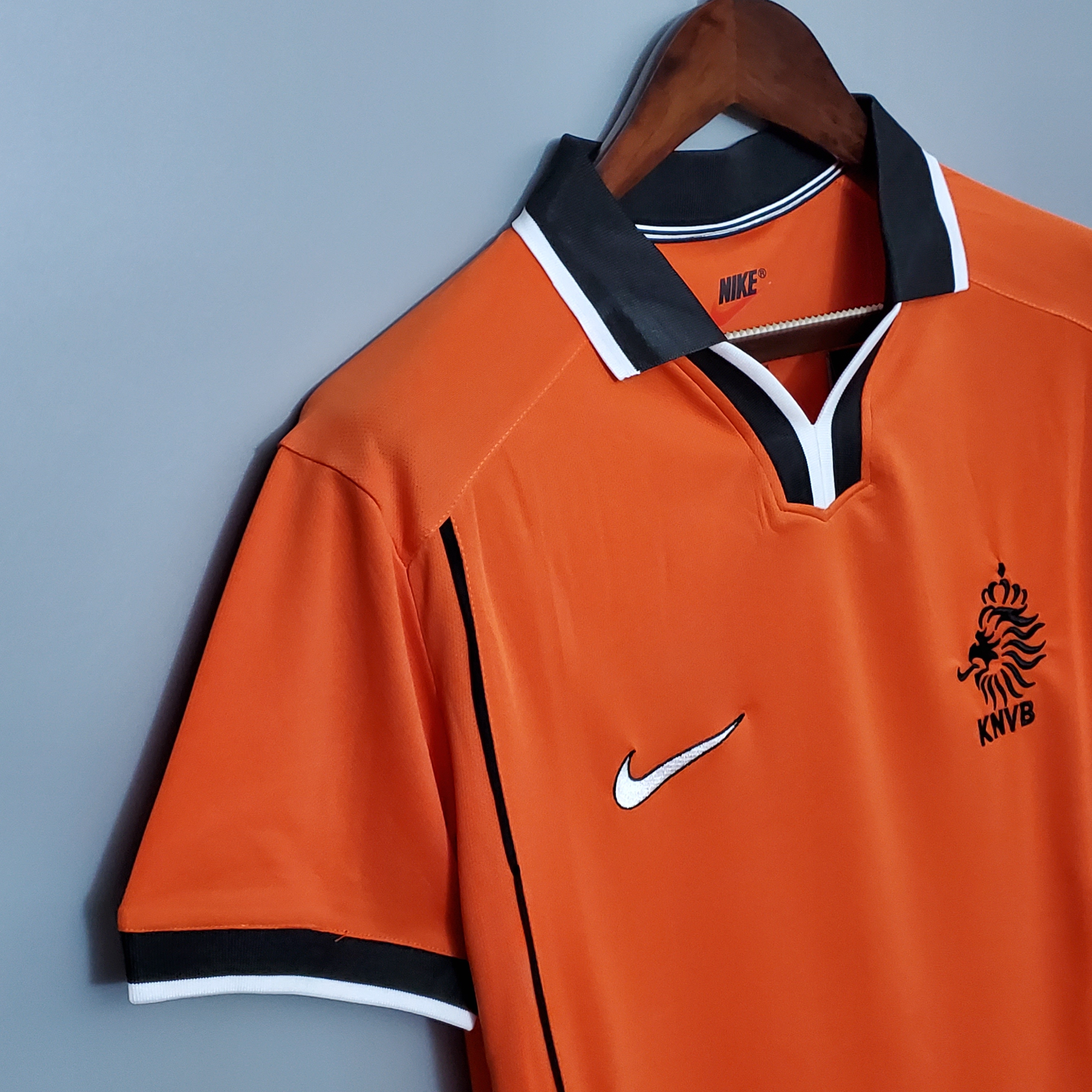 1998 Netherlands  Home World Cup Retro Jersey - view 7