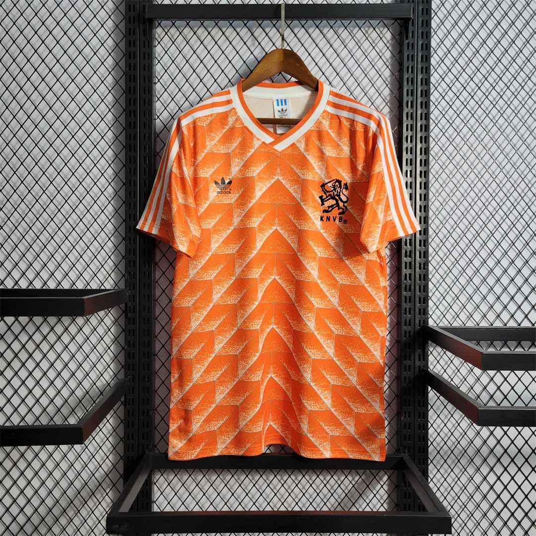 1988 Netherlands  Home World Cup Retro Jersey