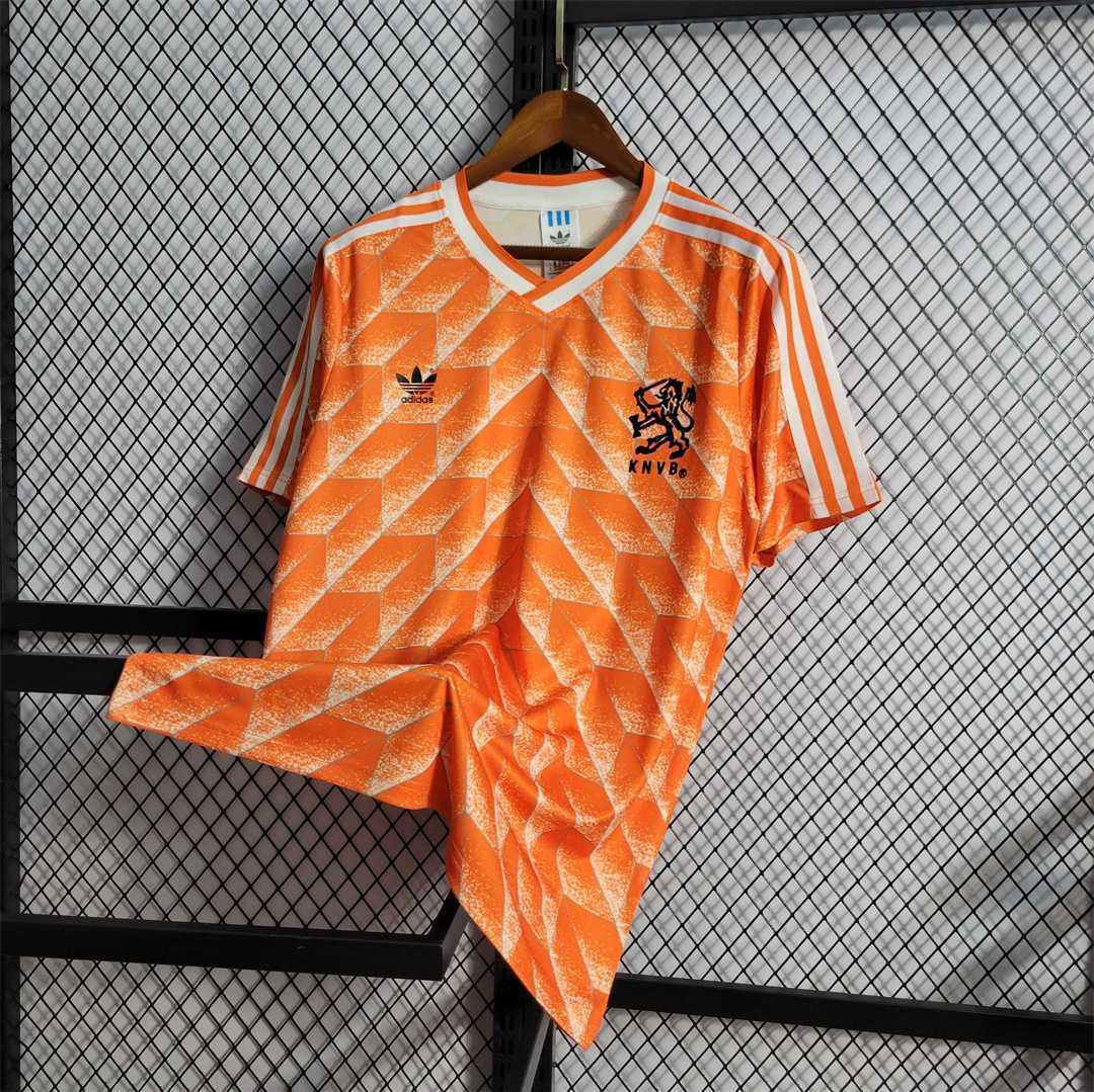 1988 Netherlands  Home World Cup Retro Jersey - view 4