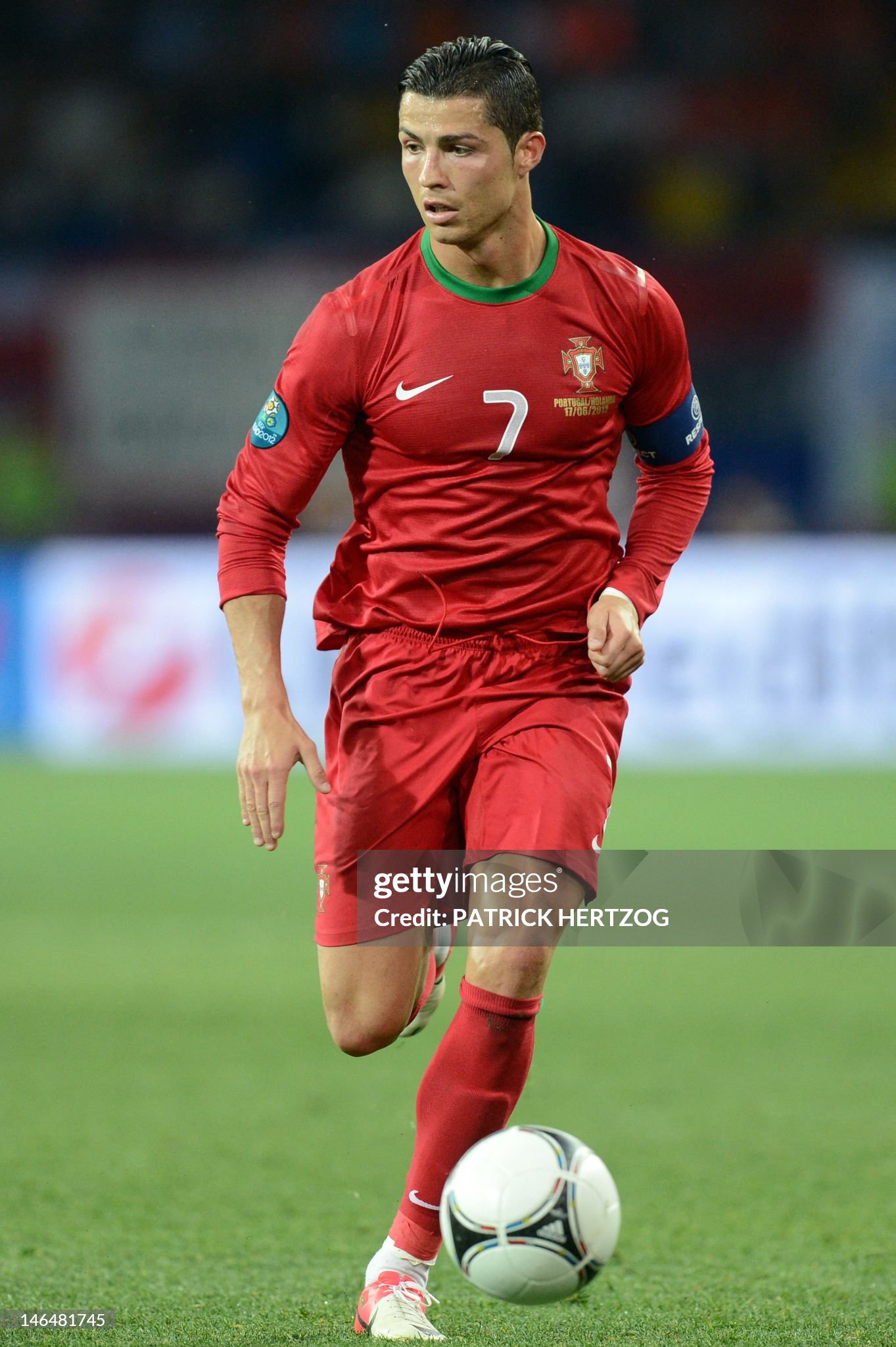 2012 Portugal  Euro Cup Home Retro Jersey Player Edtion Long Sleeve - view 4